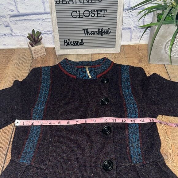 Touch of fairisle wool jacket free people - Picture 5 of 12
